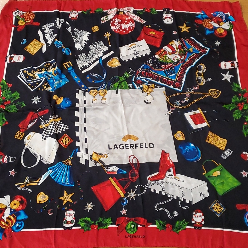 Karl Lagerfeld Vintage Silk Scarf